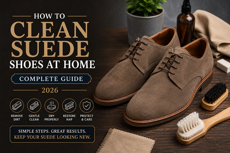How to clean suede shoes at home using suede brush eraser and Crep Protect spray — step by step guide 2026