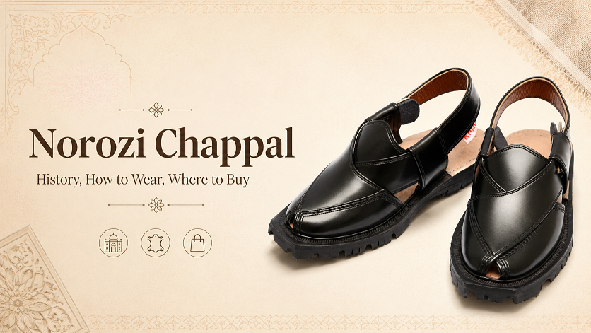 Black, brown and mustard Norozi Chappal designs with 2026 price guide in Pakistan